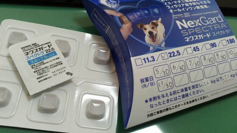 ネクスガード犬フィラリア症の予防
